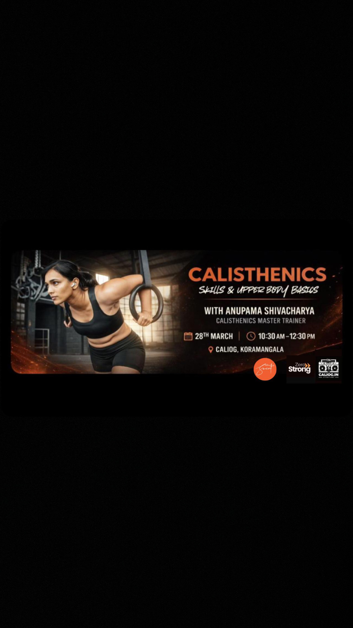 Calisthenics Workshop with Anupama & Sisters in Sweat