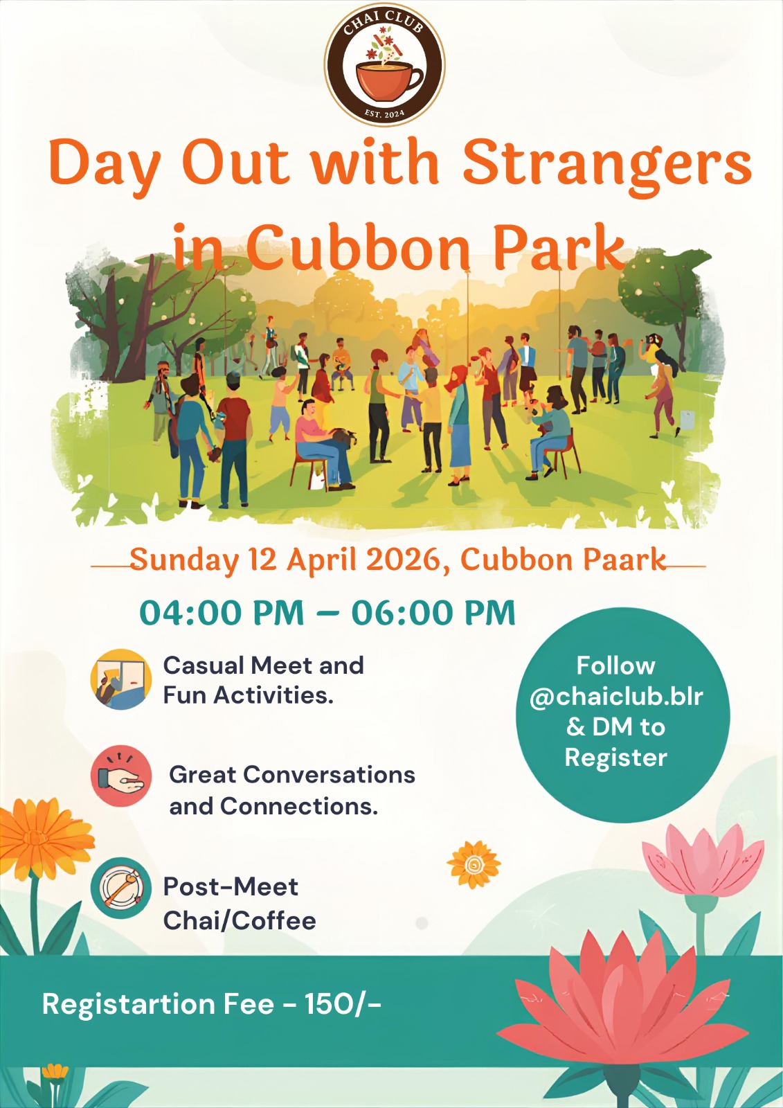 Day out with Strangers in Cubbon Park by ChaiClub 