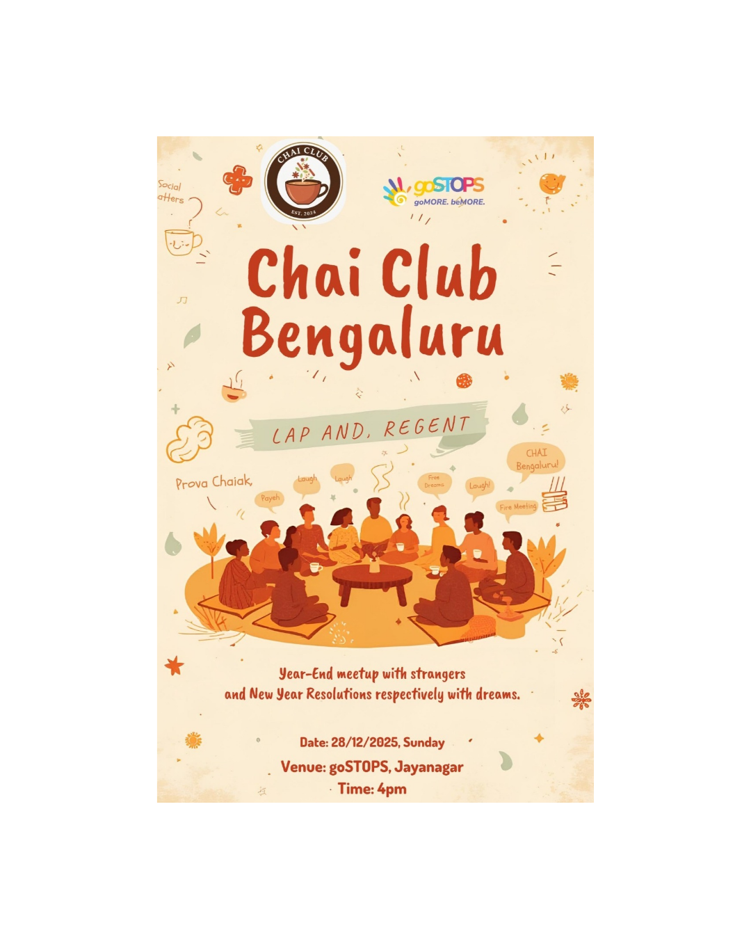 Year End Socials Organized by ChaiClub Bengaluru 